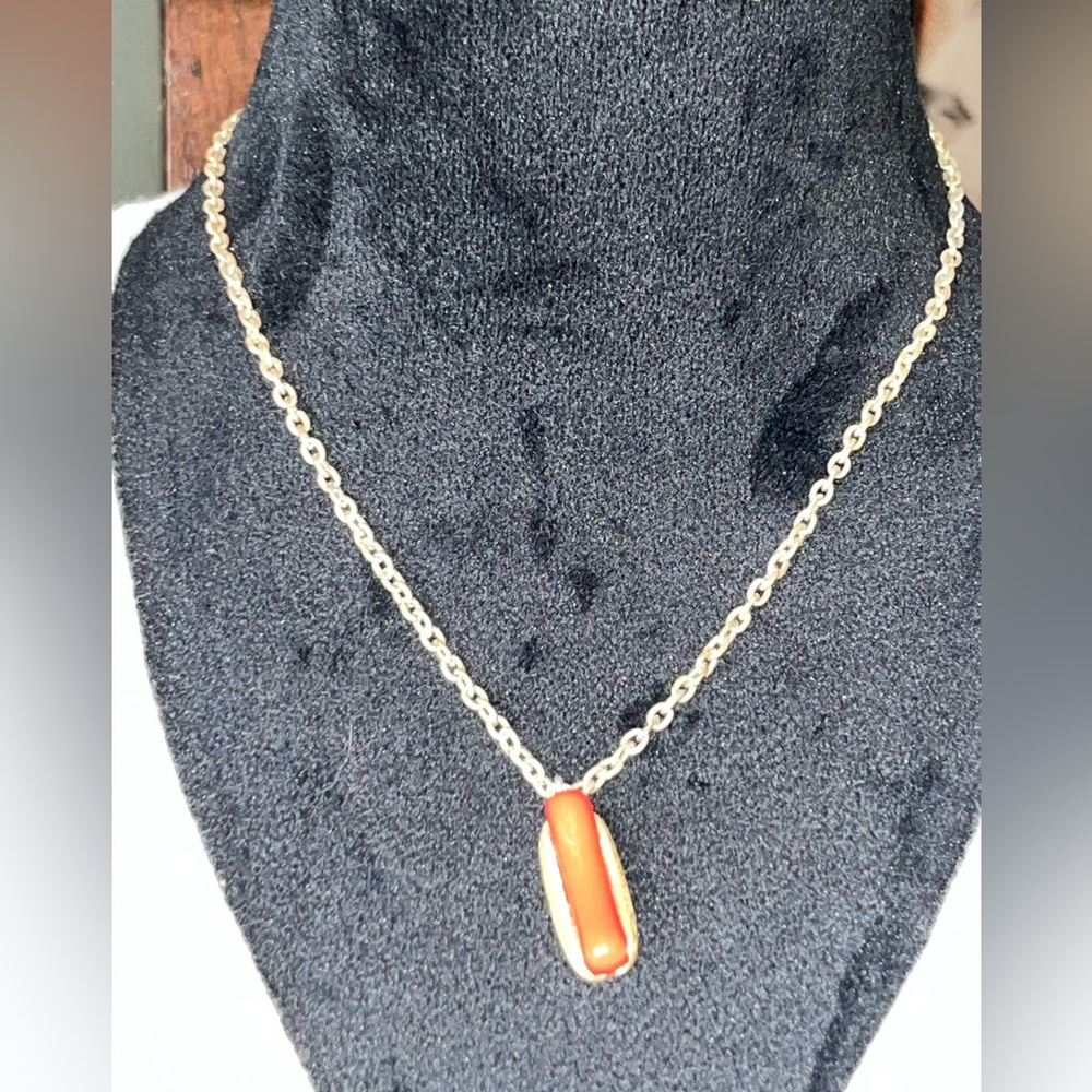 Vintage Avon Hot Dog Necklace